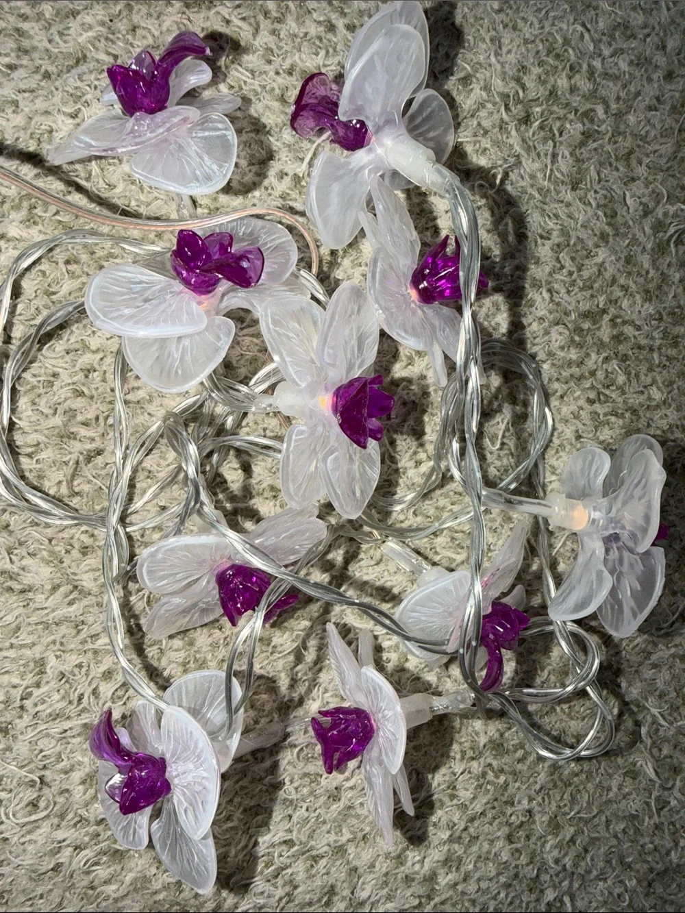 Ashland Purple & Clear Orchid LED String Lights
